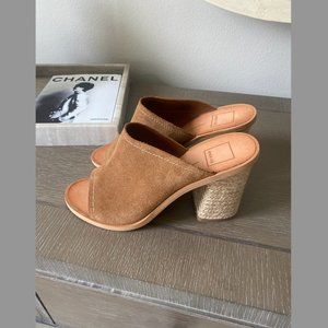 Dolce Vita Alycia Suede Open Toe Heel Espadrille Sandals | Size 9.5
